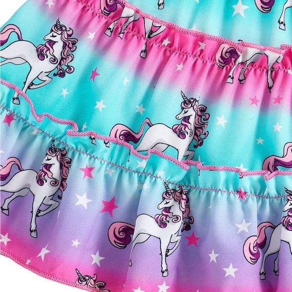 Toddler Unicorn Skirt and Top Set NWT - Picture 4 of 6